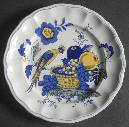 Blue Bird (Fine Stone) Luncheon Plate
