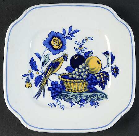 Blue Bird (Fine Stone) Square Bread & Butter Plate