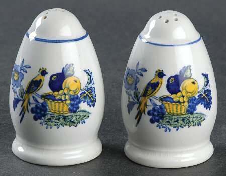 Blue Bird (Fine Stone) Salt & Pepper Set