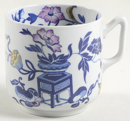 Blue Bowpot Multicolor Flat Demitasse Cup