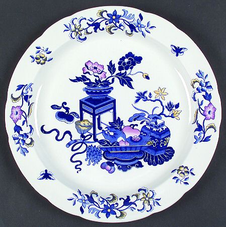 Blue Bowpot Multicolor 12" Chop Plate (Round Platter)