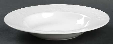Blanche De Chine (All White) Rim Soup Bowl