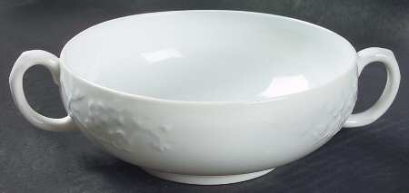 Blanche De Chine (All White) Flat Cream Soup Bowl