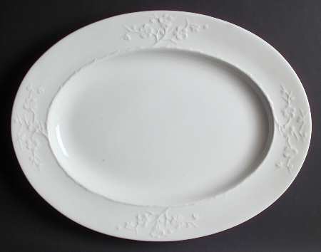 Blanche De Chine (All White) 15" Oval Serving Platter