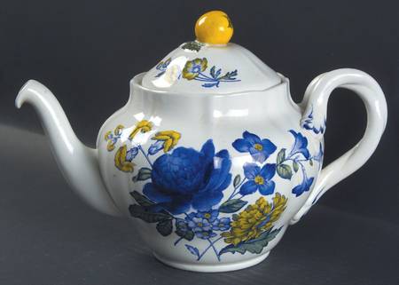 Blue Flowers Teapot & Lid