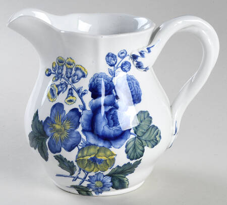 Blue Flowers 16 Oz Pitcher