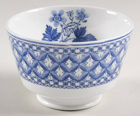 Blue Geranium Open Sugar Bowl by Spode