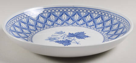 Blue Geranium 8" Individual Pasta Bowl