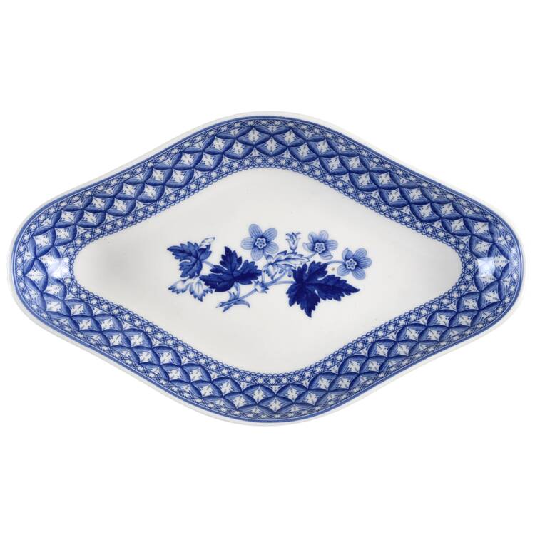 Blue Geranium Pickle Dish by Spode