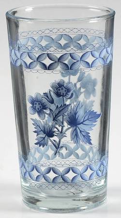 Blue Geranium 12 Oz Glassware Highball