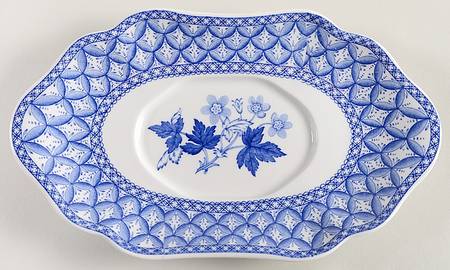 Blue Geranium Underplate for Gravy Boat