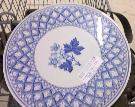 Blue Geranium Cake Plate