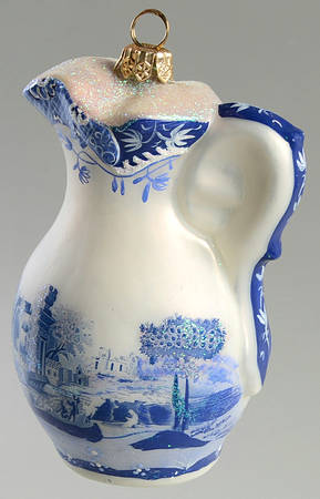 Blue Italian Pitcher Ornament