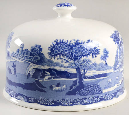 Blue Italian Dome for Cheese Dome & Plate 250th Anniversary