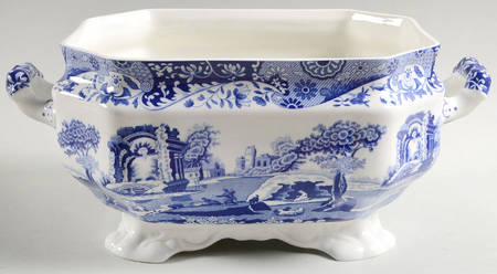 Blue Italian Tureen No Lid