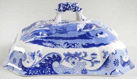 Blue Italian Lid for Rectangular Vegetable