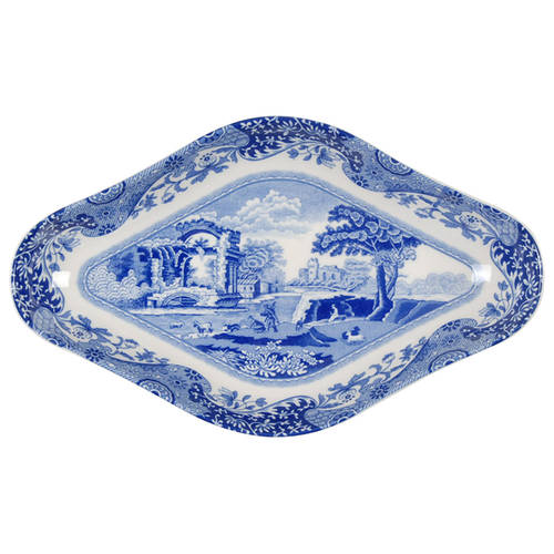 Blue Italian Pickle Dish