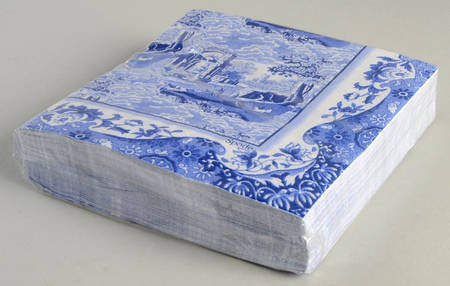 Blue Italian Package of Paper Luncheon Napkins