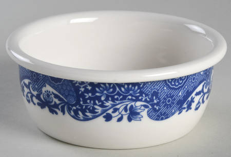 Blue Italian 5" Round Food Storage Container No Lid