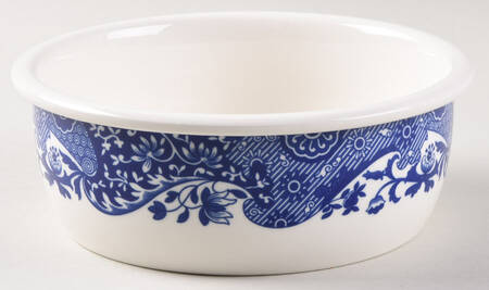 Blue Italian 6" Round Food Storage Container No Lid