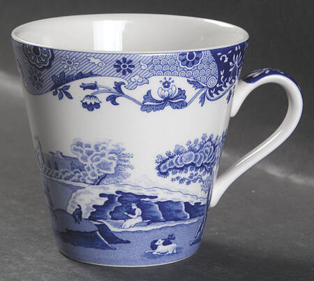 Blue Italian Beverage Mug