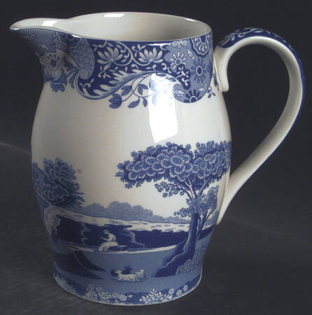 Blue Italian 40 Oz Liverpool Jug