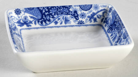 Blue Italian 3" Square Dish