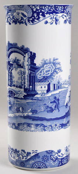 Blue Italian Pasta Jar No Lid