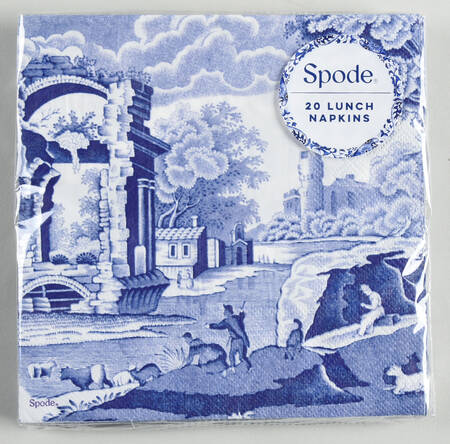 Blue Italian Package of Paper Luncheon Napkins