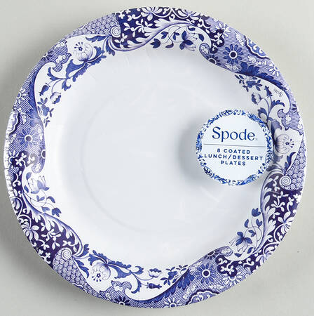Blue Italian (Pack of 8) Paper Luncheon Plate