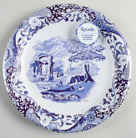 Blue Italian Pack of 8 - Paper Dinner Plate