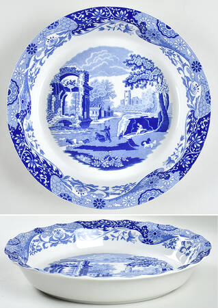 Blue Italian 10" Pie Baking Plate