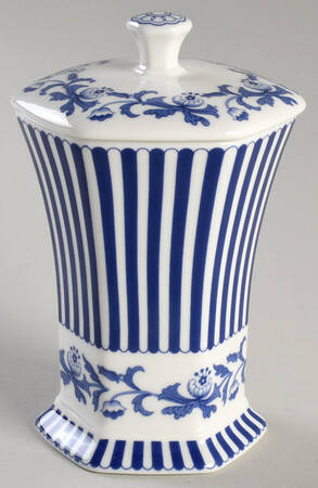 Blue Italian Mini Vase with Lid
