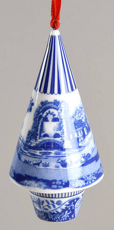 Blue Italian Tree Shaped Ornament