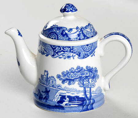 Blue Italian Figural Salt Shaker