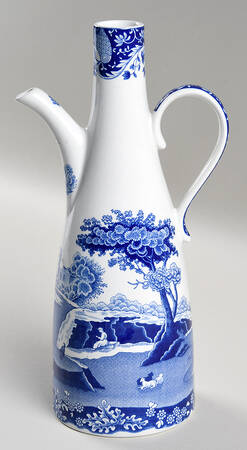 Blue Italian Oil Jar/Cruet No Stopper