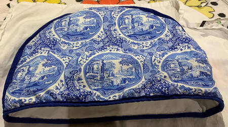 Blue Italian Cloth Tea Cosy