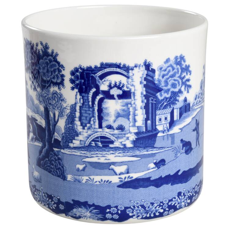 Blue Italian 7" Storage Jar No Lid