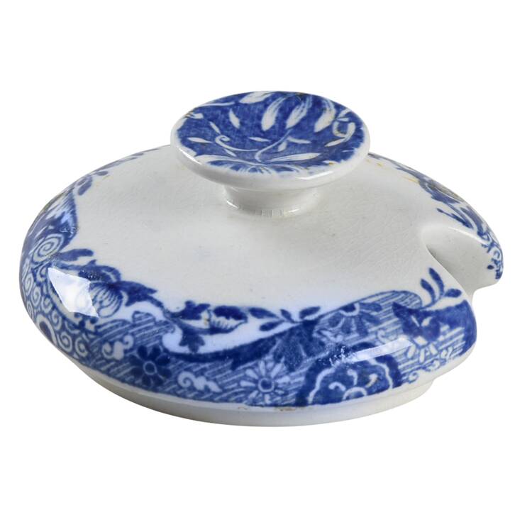 Blue Italian Lid for Mustard Jar