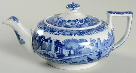 Blue Italian Small Teapot & Lid