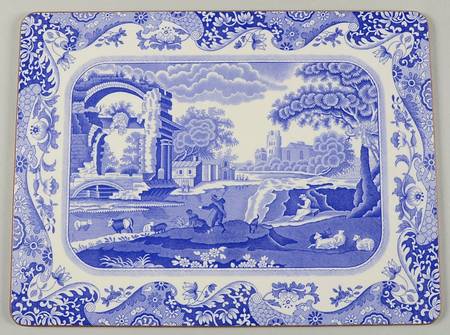 Blue Italian Corkboard Placemat