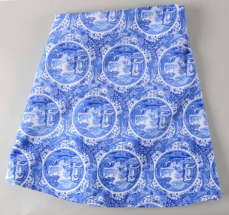 Blue Italian 68" Round Tablecloth