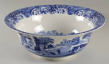 Blue Italian 200 Anniversary Salad Serving Bowl