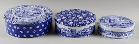 Blue Italian Set of 3 Cake Tins (6", 7" & 8")