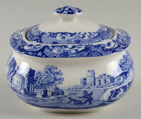 Blue Italian 200 Anniversary Sugar for Entertainment Basket