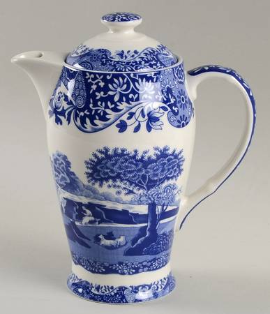 Blue Italian 200 Anniversary Beverage Pot & Lid