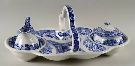 Blue Italian 200 Anniversary Entertainment Basket Set