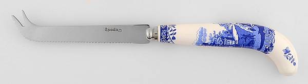 Blue Italian Cheese Knife with Stainless Blade