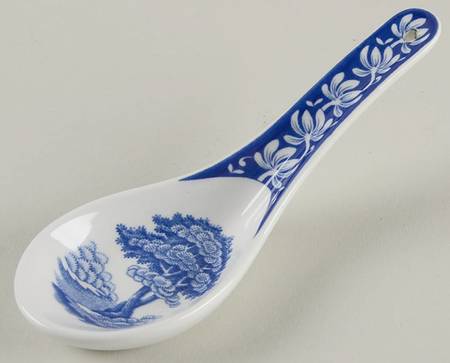 Blue Italian Chinese Teaspoon