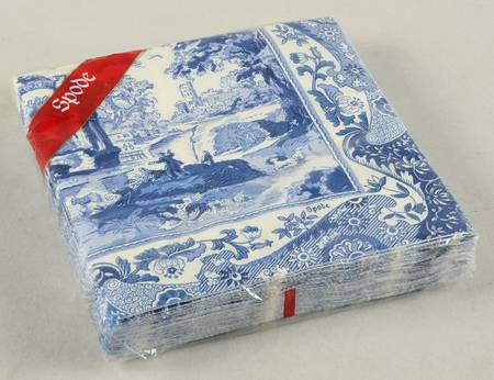 Blue Italian Package of Paper Luncheon Napkins